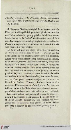 9-147 Planche première - Planche soixante-dixième [inkl. Tafelbeschreibung]