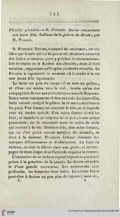 9-147 Planche première - Planche soixante-dixième [inkl. Tafelbeschreibung]