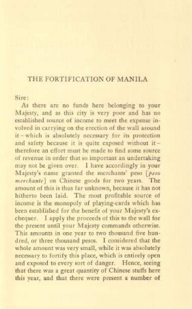 The fortification of Manila