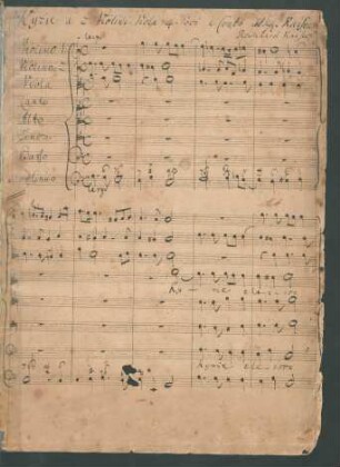 Messen. Auszüge; V (4), Coro, strings, bc; KochK 1999 p.127