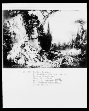 Les charmes de la vie champêtre / Berger et bergères