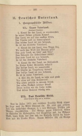 II. Deutsches Vaterland.