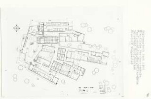 Staatliche Werkkunstschule, Berlin-Charlottenburg (Diplomarbeit bei Bernhard Hermkes): Grundriss Erdgeschoss 0.00 bis + 2.00