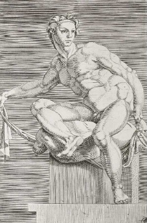 Jünglingsfigur der Sixtinischen Decke