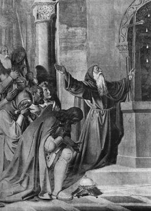 Szenen aus Torquato Tassos "Gerusalemme Liberata" — Die Kreuzritter mit Peter von Amiens und Gottfried von Bouillon am Heiligen Grab
