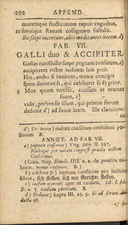 Fab. VII. Galli duo & Accipiter