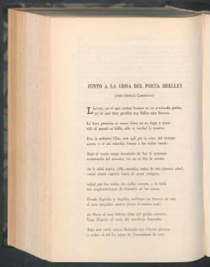 Junto a la urna del poeta Shelley