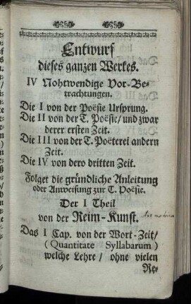 Entwurf dieses ganzen Werkes.