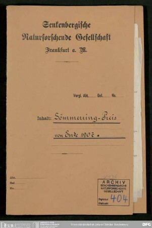 Vergabe des Soemmerring-Preises