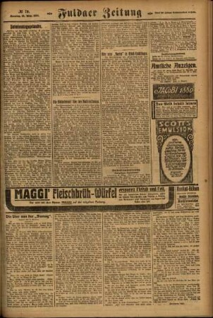 Zweite Ausgabe vom Sonntag, den 25. März 1923.