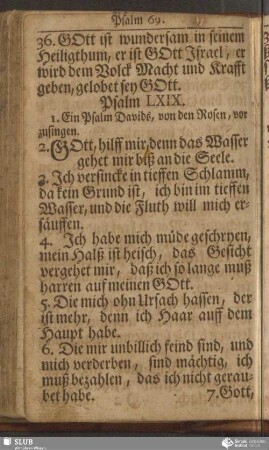 Psalm LXIX