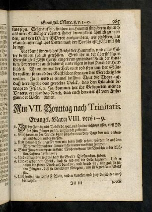 985-987, Evangelium; Eingang