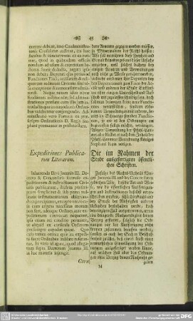 Expeditiones Publicarum Literarum