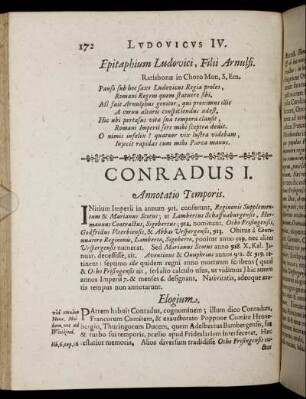 Conradus I. – Henricus I.
