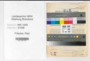 Entnazifizierung Paul Fritsche , geb. 25.08.1896 (Kaufmann)