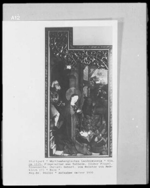 Flügelaltar aus Talheim, Christi Geburt