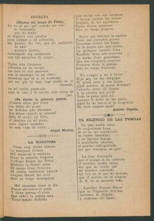 Ingrata : (Música del tango "El Flete")