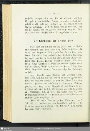 Der Katechismus der indischen Frau
