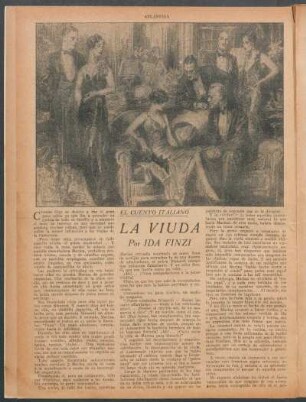 La viuda : El cuento italiano