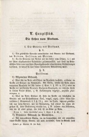 Anleitung zum Uebersetzen aus dem Deutschen ins Griechische, 2,2. T. 2, Elementarbuch der griechischen Syntax ; Cursus 2, Die Lehre von der Syntax des Verbums