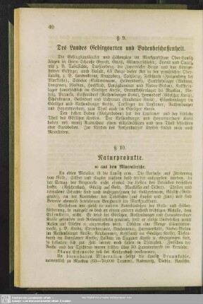 § 10. Naturprodukte