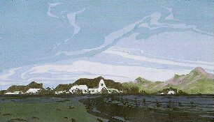Häuser mit Dünen auf Sylt