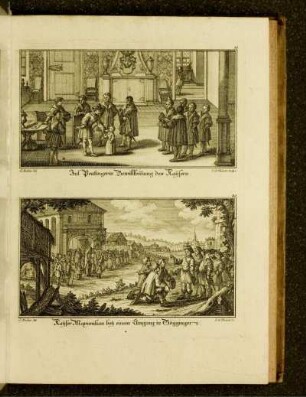 Jul. Peutingerin Bewillkommung des Kaysers - Kayser Maximilian bey einem Umgang in Göggingen