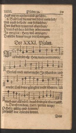 Der XXXI. - XL. Psalm.