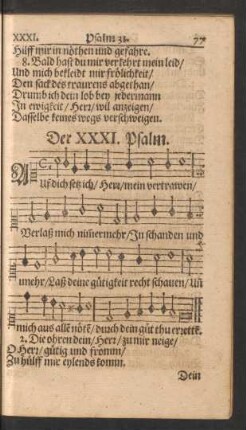 Der XXXI. - XL. Psalm.