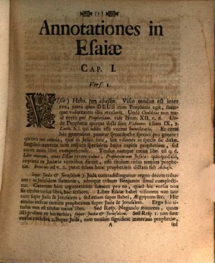 Commentarius Super Illustres Prophetias Jesaiæ In quo Singula Capita Resolvuntur Et Annotationibus Ad Singulos Versus Illustrantur : Una cum Annotationibus in IIX. priora Capita Libri Josuæ