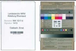 Entnazifizierung Ernst Casbach , geb. 05.11.1905 (Betriebsschlosser)