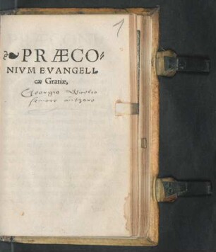 PRAECO=||NIVM EVANGELI=||cae Gratiae,||