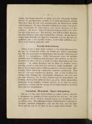 Deutsche Geistesbildung.