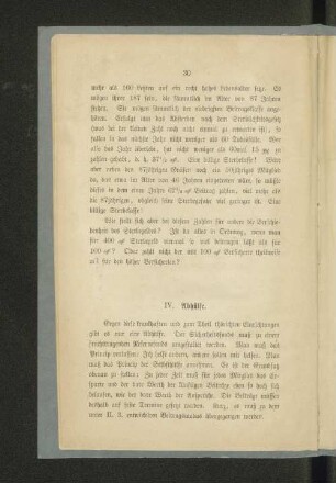 IV. Abhülfe.