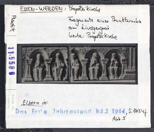 Essen-Werden: Propsteikirche, Fragmente einer Prinktumba am Luidgergrab