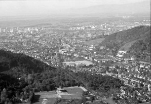 Freiburg: Dreisamtal von Osten, Oberwiehre