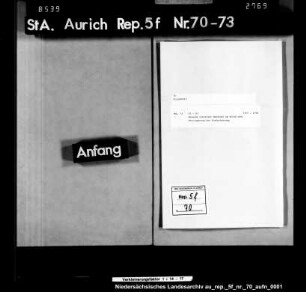 Gesuche einzelner Einwohner in Strackholt um Erlass oder Verringerung der Kopfschatzung