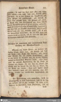 Ursachen der vermehrten oder verminderten Ausdünstung des Menschenkörpers