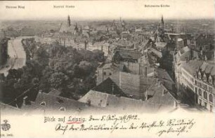 Blick auf Leipzig