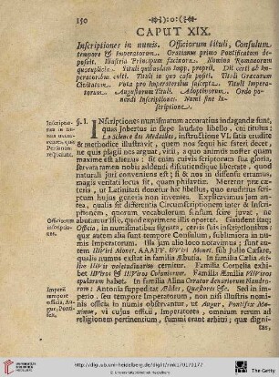 Caput XIX: Inscriptiones in numis