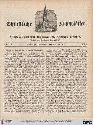 11: Christliche Kunstblätter: Organ des Christlichen Kunstvereins der Erzdiözese Freiburg