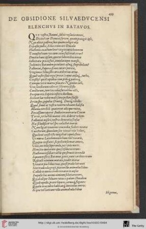De obsidione Silvaeducensi […]