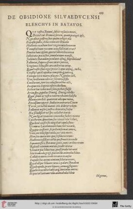 De obsidione Silvaeducensi […]