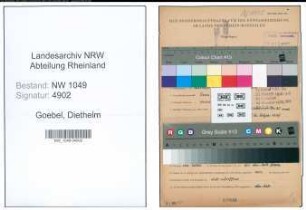 Entnazifizierung Diethelm Goebel , geb. 01.11.1916 (Lehrer)