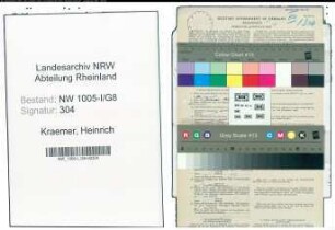 Entnazifizierung Heinrich Kraemer , geb. 05.10.1900 (Beamter)