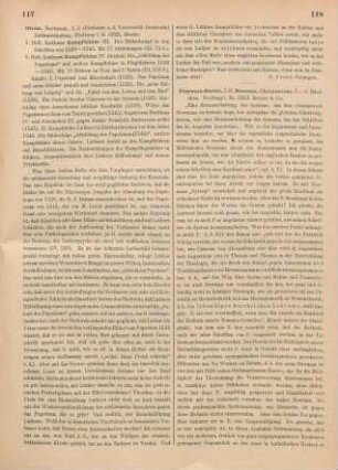117-118 [Rezension] Grisar, Hartmann, Luther-Studien ; 5. und 6. Heft