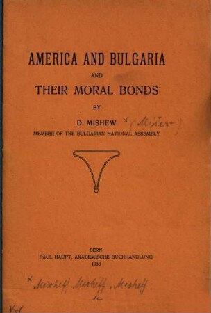 America and Bulgaria and their moral bonds