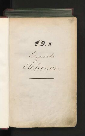 EDII, Physik, D. Chemie, II. Organische Chemie: Realkatalog der Stadtbibliothek zu Hamburg