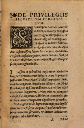De iure singulari brevis ennaratio