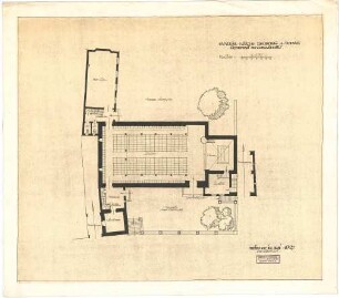 Bestelmeyer, German; Neuburg an der Donau (Bayern); Ev. Kirche - Erdgeschoss (Grundriss)